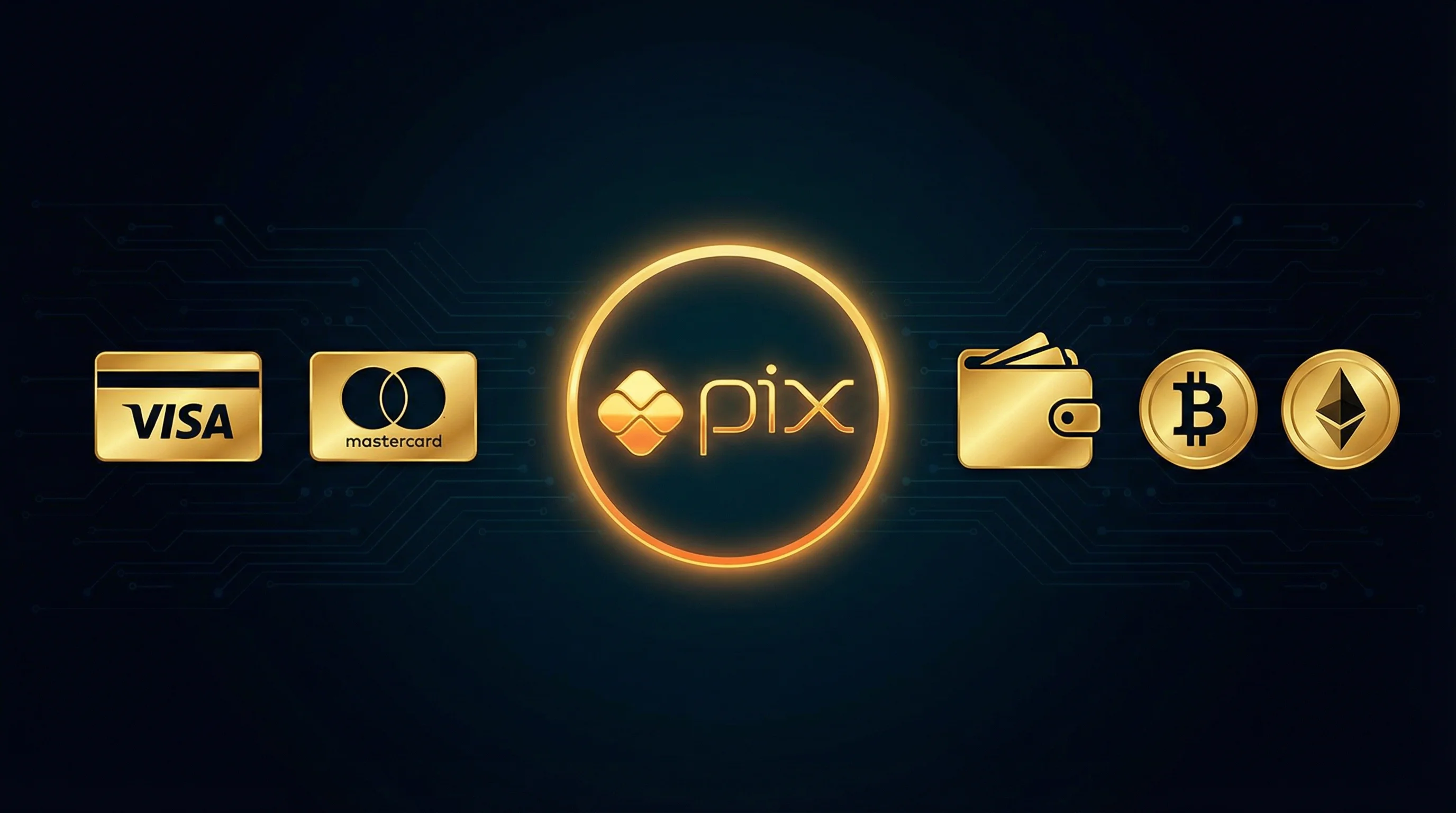 Métodos de pagamento aceitos no luckbet incluindo PIX Visa Mastercard e criptomoedas